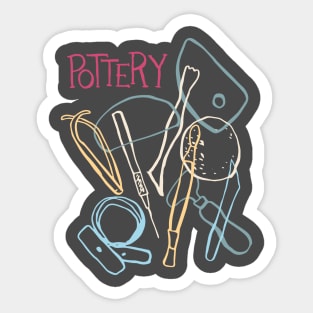 Pottery Tools Sticker